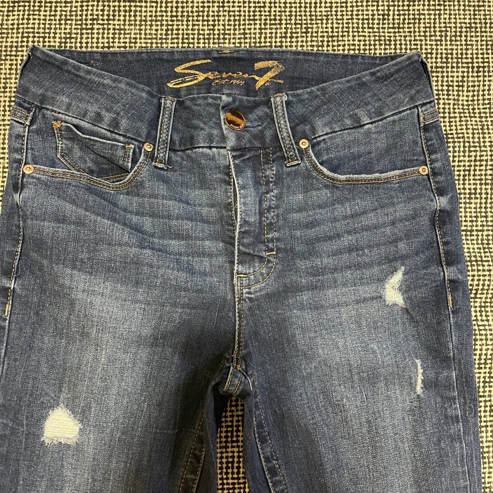 Seven7 Jeans Tummyless Women Size 6 - Picture 2 of 8
